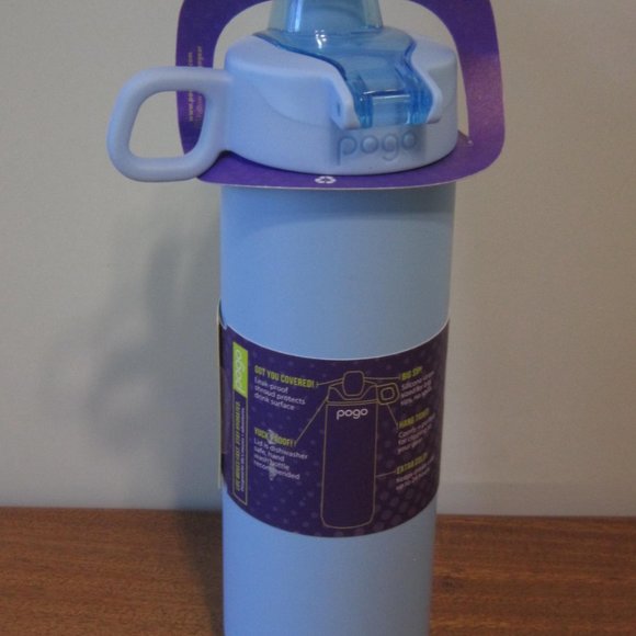 NEW PoGo 18 Oz Vacuum Insulated Stainless Steel Water Bottle-Halogen Blue sports - Picture 7 of 10